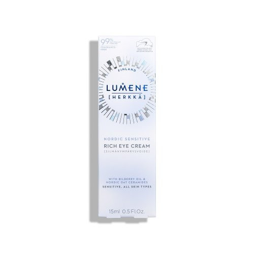 Lumene Nordic Sensitive [Herkkä] Rich Eye Cream Barojošs krēms acu apvidum bez smaržvielām 15ml