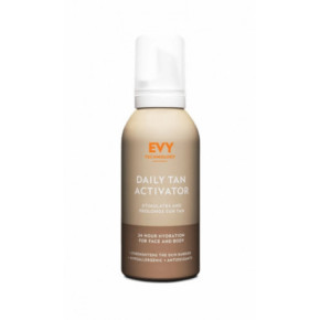 EVY Technology Daily Tan Activator Ķermeņa un sejas putas, lai sagatavotu ādu iedeguma iegūšanai 150ml