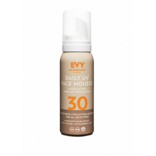 EVY Technology Daily UV Face Mousse SPF30 Putas Ikdienas sejas saules aizsargkrēma putas 75ml