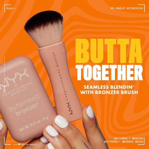 Nyx professional makeup Buttermelt Bronzer Brush Bronzera ota 1gab.