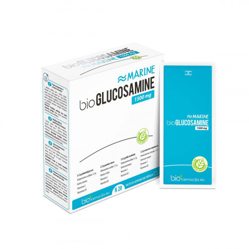 Biofarmacija bioGLUCOSAMINE MARINE 1500mg Uztura bagātinātājs 60pcs.