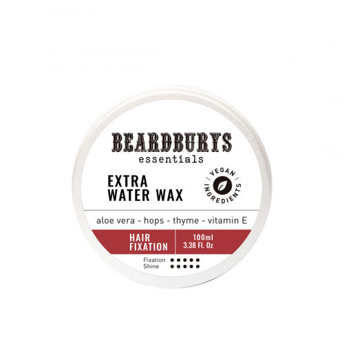 Beardburys Essentials Extra Water Wax Stipras fiksācijas matu vasks 100ml