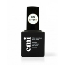 E.Mi Top Coat Nail Polish Gel Effect Virsējais nagu lakas slānis 9ml