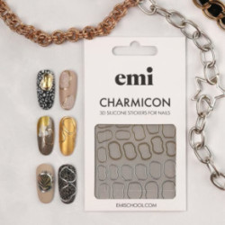 E.Mi Charmicon Silicone Stickers Nagu uzlīmes #170 Zipper