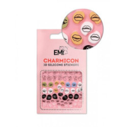 E.Mi Charmicon Silicone Stickers Nagu uzlīmes #170 Zipper