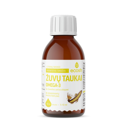 Ecosh OMEGA-3 OOMEX Zivju eļļa 150ml